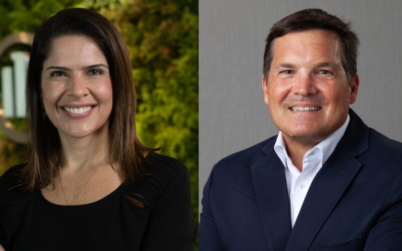 Karine Barros, diretora executiva Comercial da Allianz Seguros; Eric Dannemann Lundgren, diretor executivo de Vida / Foto: Divulgação
