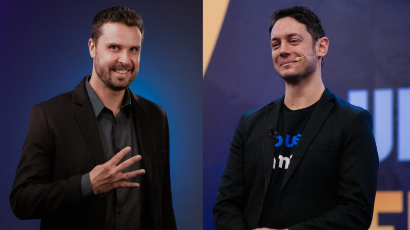 Aleksander Avalca e Renan Kaminski, especialistas em gestão de empresas da 4blue / Foto: Divulgação