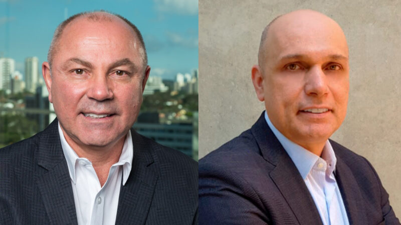 Weliton Costa, diretor de Desenvolvimento de Negócios América Latina da eBaoTech; Marcos Brum, vice-presidente de Negócios e Tecnologia da Softtek / Foto: Divulgação