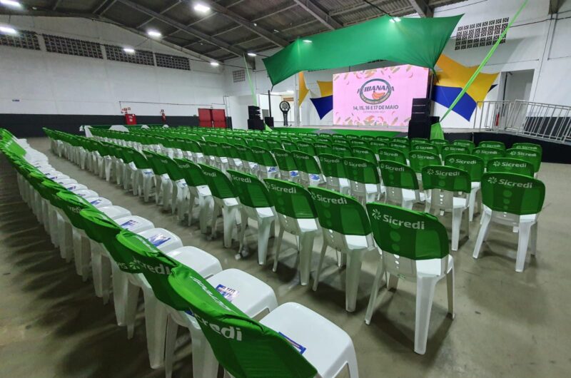 Sicredi oferece soluções aos produtores rurais e visitantes na 12ª Feibanana / Foto: Sicredi / Divulgação