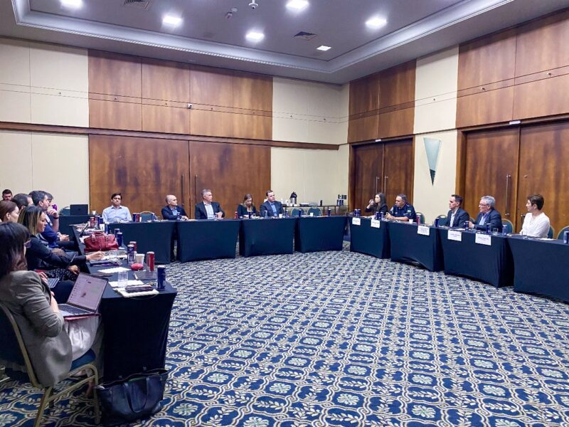 Executivos da Confederação Nacional das Seguradoras, da Federação Nacional de Seguros Gerais e da Junto Seguros se encontram com representantes de entidades públicas / Foto: Junto Seguros / Divulgação