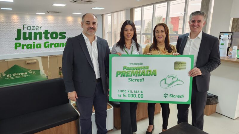 Para incentivar hábito de poupar, Sicredi realiza 9.ª edição da campanha Poupança Premiada e distribui mais de R$ 2,5 milhões em prêmios / Foto: Sicredi / Divulgação