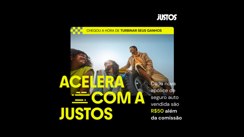Justos lança campanha para corretores parceiros que reconhece e premia cada nova apólice vendida / Divulgação