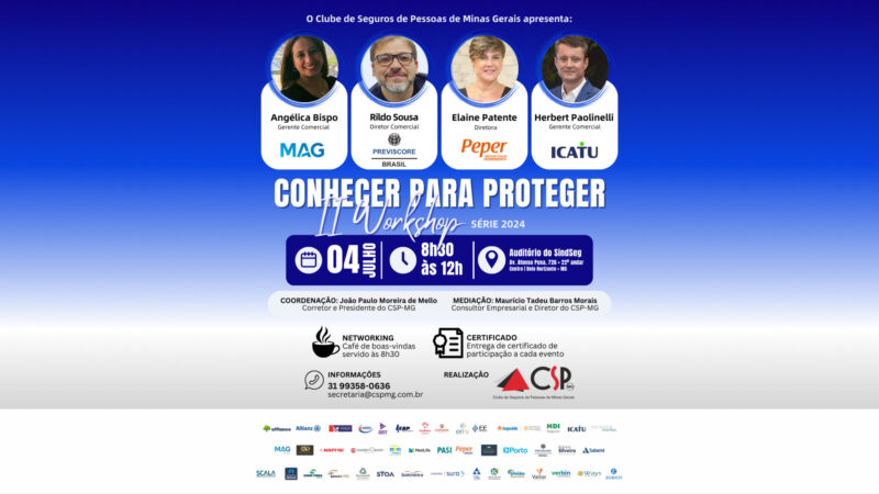 MAG, Previscore, PEPER e Icatu participam do II Workshop Conhecer para Proteger / Divulgação