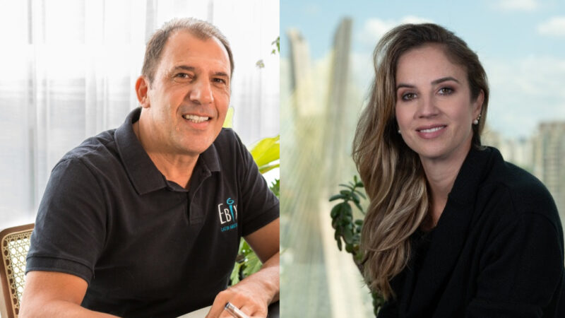Luis Eduardo Maida, diretor de Vendas de Produtos; Thaisa Braguim, vice-presidente de Vendas e Marketing da Ebix Latin America / Foto: Divulgação