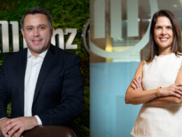 Flavio Rewa, diretor comercial Regional São Paulo Capital; Karine Barros, diretora executiva Comercial da Allianz / Foto: Divulgação