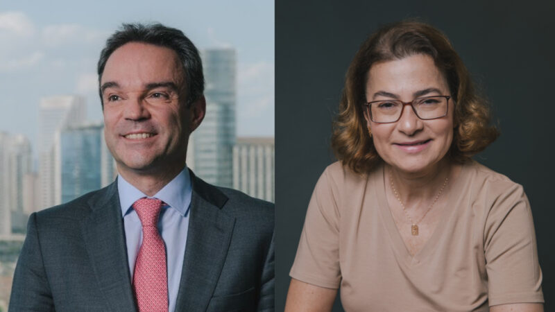 Felipe Nascimento (CEO da MAPFRE) e Fátima Lima (diretora de sustentabilidade da MAPFRE) / Foto: Divulgação