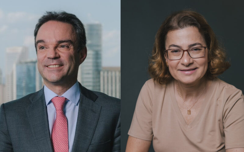 Felipe Nascimento (CEO da MAPFRE) e Fátima Lima (diretora de sustentabilidade da MAPFRE) / Foto: Divulgação