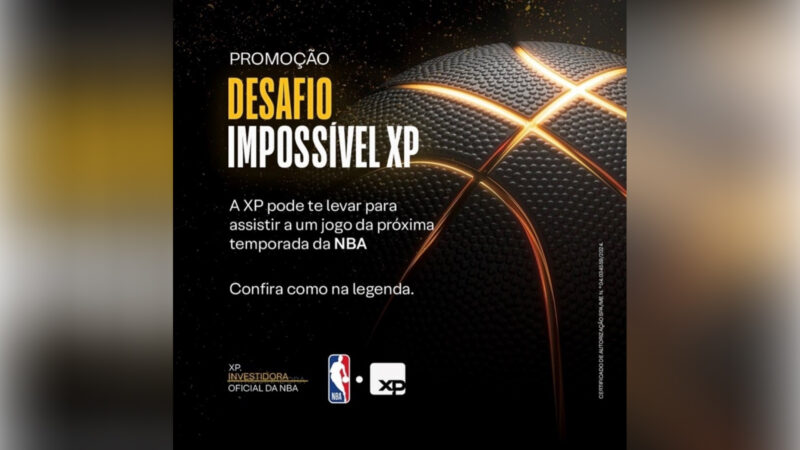 XP lança promoção 'Desafio Impossível XP', que levará um fã para jogo da NBA nos EUA / Divulgação