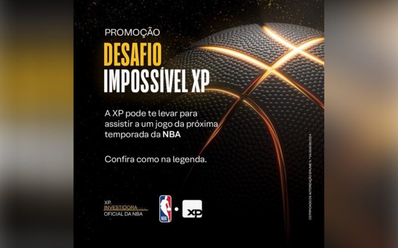 XP lança promoção 'Desafio Impossível XP', que levará um fã para jogo da NBA nos EUA / Divulgação
