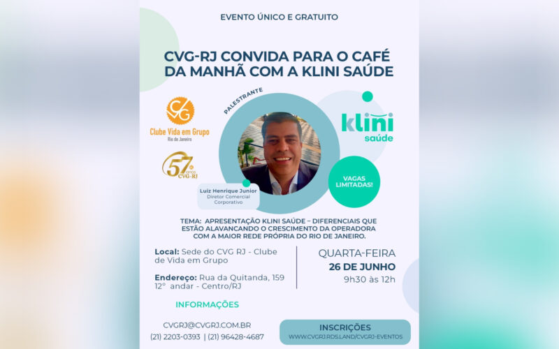 CVG-RJ recebe a Klini Saúde para um café da manhã / Divulgação