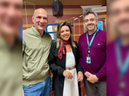 O professor Renato Gonçalves, a CEO da RM7, Rosane Mota, e o superintendente regional da ENS em São Paulo, Rodrigo Matos / Foto: Divulgação