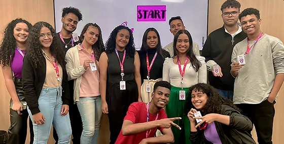Equipe de jovens contratados pelo Programa Afirmativo Jovem Aprendiz da Allcare / Foto: Divulgação