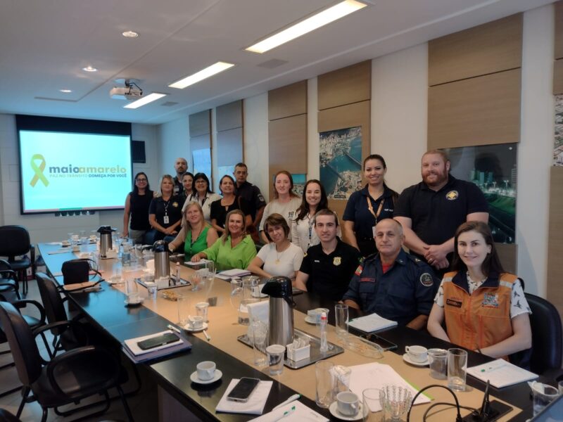 Sede do SindsegSC recebe a primeira reunião do Movimento Maio Amarelo 2024 / Foto: Divulgação