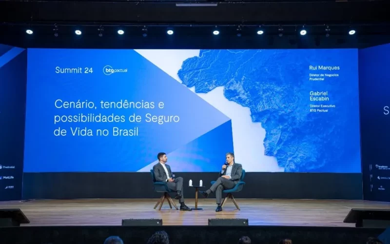 Diretor de Negócios da Prudential no painel sobre seguro de vida no BTG Summit / Foto: Divulgação