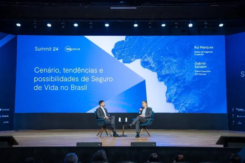 Diretor de Negócios da Prudential no painel sobre seguro de vida no BTG Summit / Foto: Divulgação