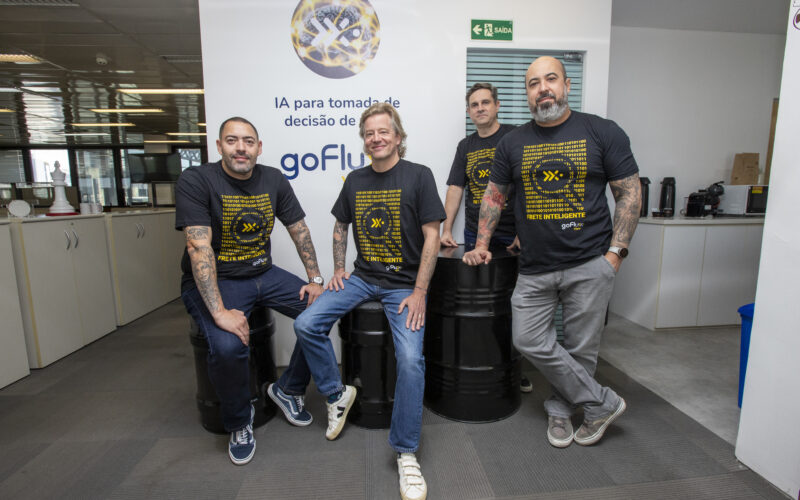 Rodrigo Gonçalves (CEO), Pedro Azevedo (CFO), Luis Martinez (CSO) e Renato Castilho (CTO) / Foto: goFlux / Divulgação