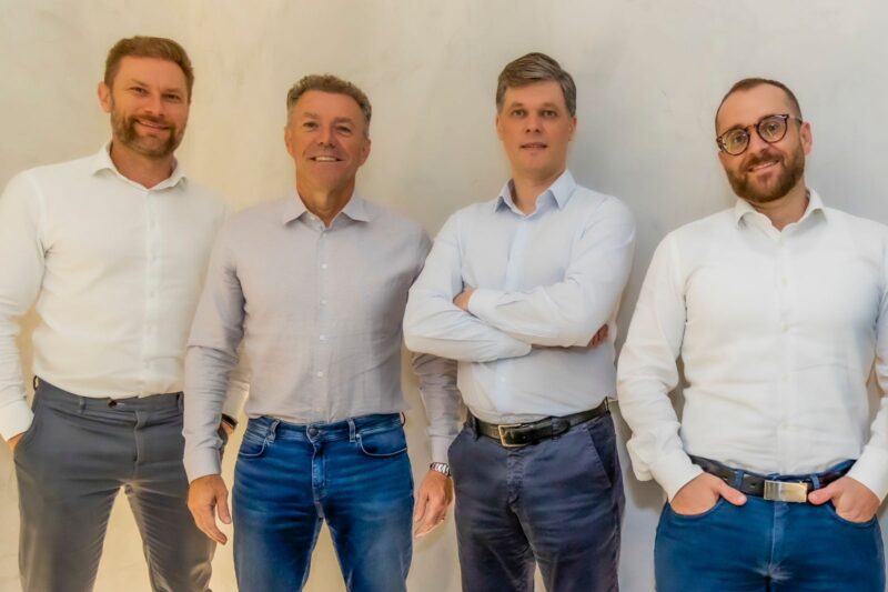 Marcel Malczewski, CEO da Quartzo Capital, e os diretores Daniel Alberini, Pedro Ferroni e Gustavo Budziak / Foto: Divulgação