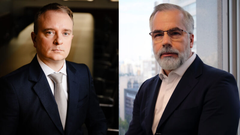 Carlos Eduardo Eichhorn, diretor de gestão de recursos da MAPFRE Investimentos e Ricardo Ventrilho, relações institucionais da asset / Foto: Divulgação