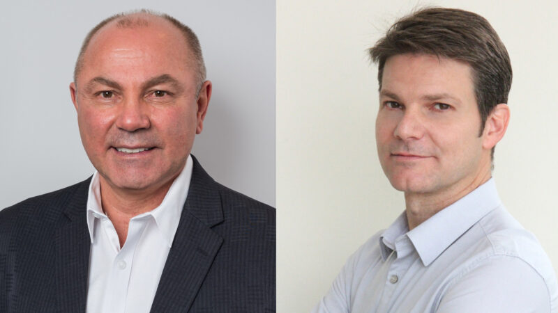 Weliton Costa, diretor de Desenvolvimento de Negócios América Latina do InsureMO; e Adriano Garcias, co-fundador e CEO da Tecnologia Única / Foto: Divulgação