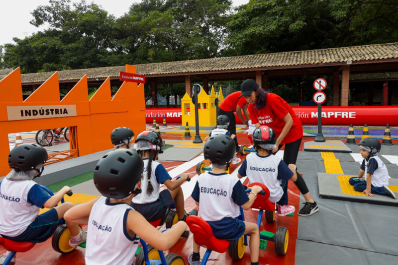 Fundación MAPFRE chega a Louveira para promover atividade de segurança viária para crianças / Foto: Fundación MAPFRE / Divulgação