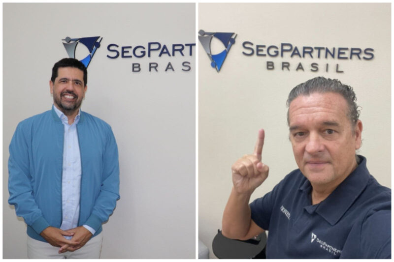 Os corretores de seguros Fernando Gonçalves e Luca Pirani / Foto: Divulgação