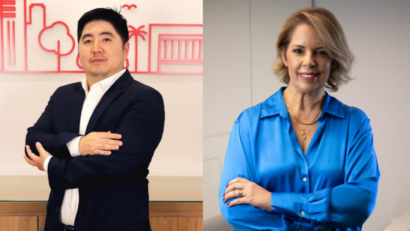 Ana Claudia Calil, diretora comercial da MAWDY; Ivo Kanashiro, superintendente de sustentabilidade da MAPFRE / Foto: Divulgação