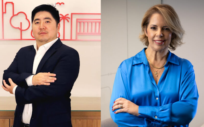Ana Claudia Calil, diretora comercial da MAWDY; Ivo Kanashiro, superintendente de sustentabilidade da MAPFRE / Foto: Divulgação