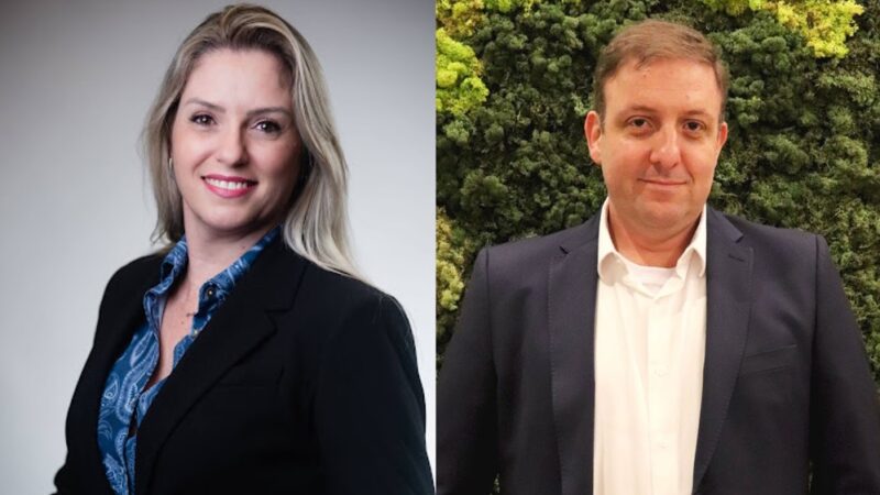 Jacqueline Izabel, diretora de experiência do cliente da MAPFRE; Fabio Damasceno, diretor técnico de seguros rurais da MAPFRE / Foto: Divulgação