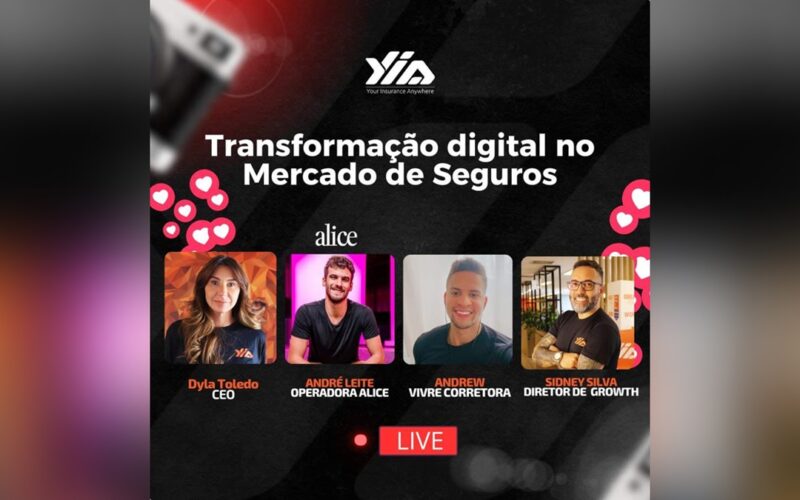Yia Broker realiza live sobre “Transformação digital no mercado de seguros” / Divulgação