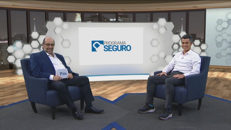 Boris Ber, apresentador do Programa Seguro, e Filipe Alves, CEO da ESSOR / Foto: Divulgação