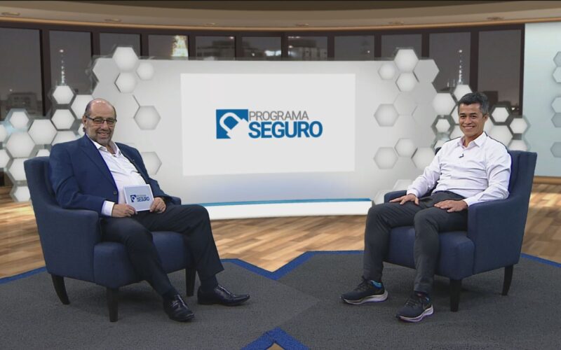 Boris Ber, apresentador do Programa Seguro, e Filipe Alves, CEO da ESSOR / Foto: Divulgação