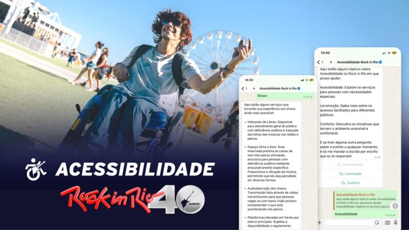 Rock in Rio Brasil lança chatbot exclusivo para público com deficiência / Divulgação