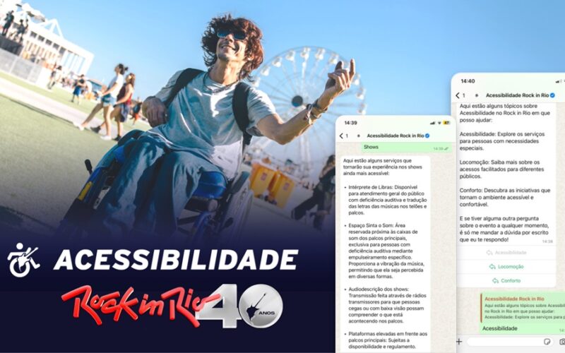 Rock in Rio Brasil lança chatbot exclusivo para público com deficiência / Divulgação