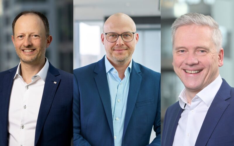 Philipp Glanz, Diretor-Geral da HDI Risk Consulting; Dr. Dirk Höring, membro do Conselho Executivo da HDI Global; Dr. Jörg Ohlsen, Diretor-Geral / Foto: Divulgação