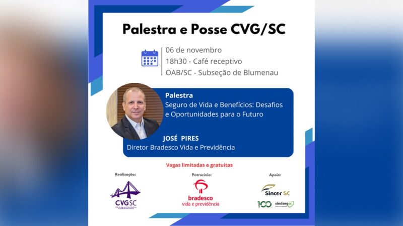 Diretoria 2024/2026 do CVG/SC toma posse em 06 de novembro / Divulgação