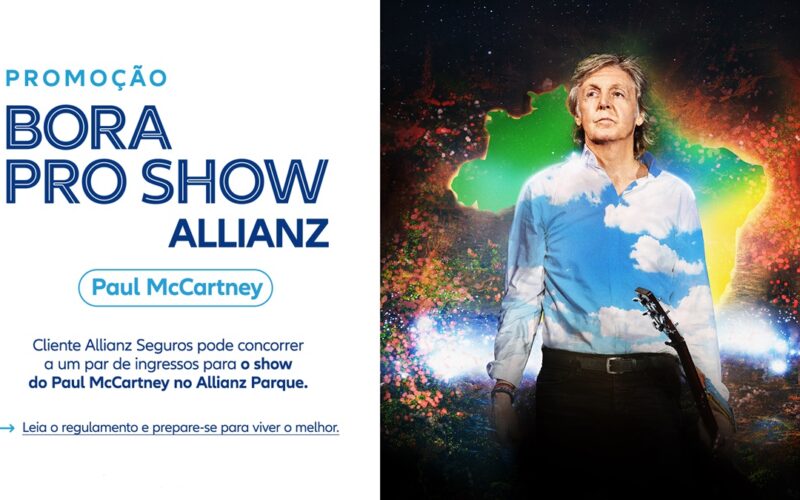 Paul McCartney no Brasil: Allianz Seguros patrocina show e sorteia ingressos para apresentação no Allianz Parque / Divulgação