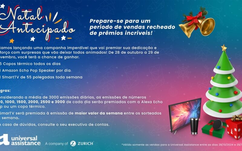 Universal Assistance anuncia campanha "Natal Antecipado" com prêmios exclusivos para agentes de viagem / Divulgação