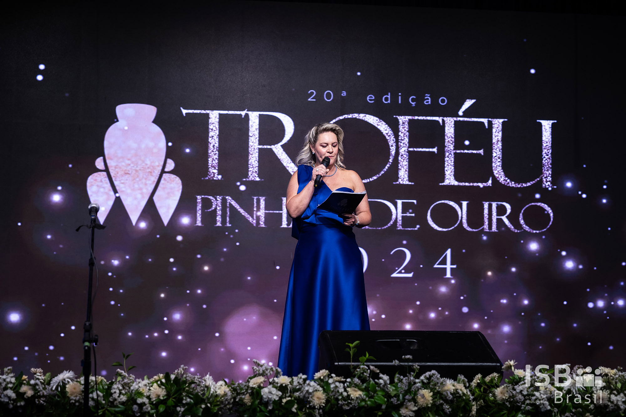 Presidente do ISB Brasil, Paula Eckhardt, durante o Pinhão de Ouro / Foto: Divulgação