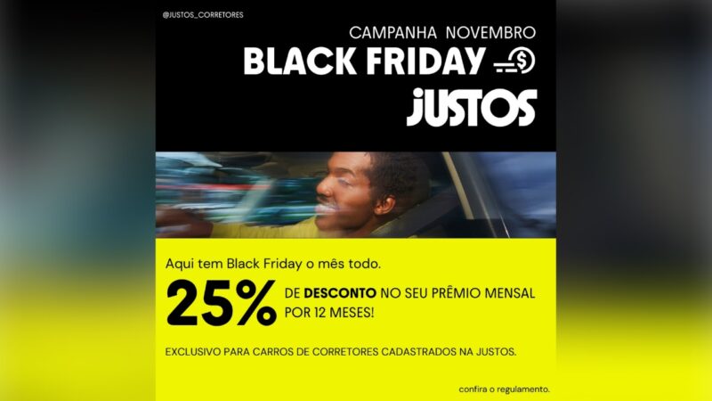 Justos oferece 25% de desconto durante um ano para corretores parceiros na Black Friday / Divulgação
