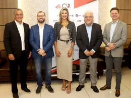 Augusto Matos (Insurance Market), Gerciony Sousa (Excelsior Seguros), Fabiana Cardoso (Affiance), João Paulo Mello (CSP-MG) e Reginaldo Possani (Bradesco Seguros) / Foto: Divulgação