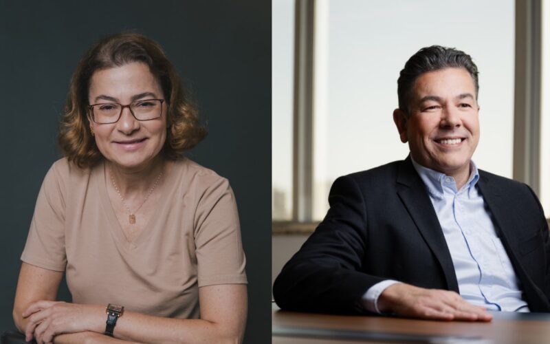 Fátima Lima, diretora de sustentabilidade da MAPFRE; Hugo Assis, diretor-geral de inovação e estratégia da MAPFRE / Foto: Divulgação