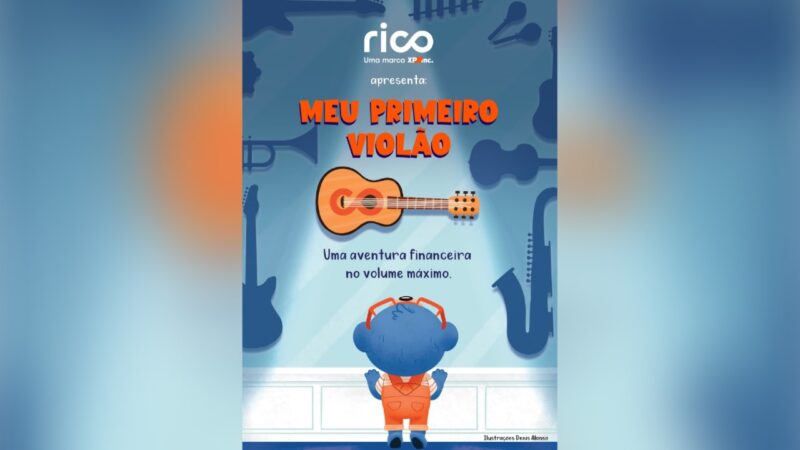 Rico cria livro infantil sobre educação financeira e distribui a todo público do 'Festivalzinho', evento que reúne famílias em torno da música / Divulgação