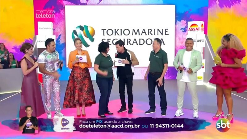 Tokio Marine participa de mais uma edição do Teleton / Reprodução / SBT