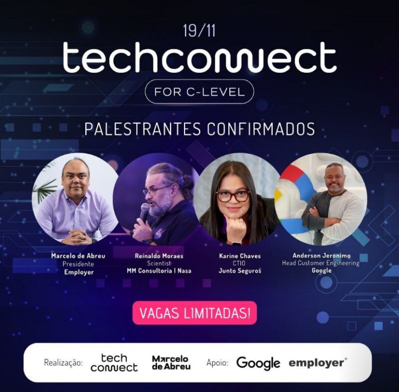 Evento TechConnect reune líderes de tecnologia e inovação, dia 19, em São Paulo / Divulgação