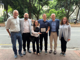 Marcos Benvenuto, Johnny Mauricio, Mari Oliveira, Paulo Rogério dos Santos, Eduardo Grillo e Rosana Grande / Foto: Divulgação