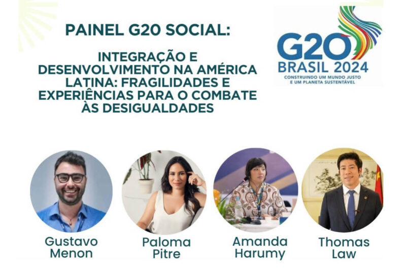 Presidente do Ibrachina participa do Painel no G20 Social / Divulgação