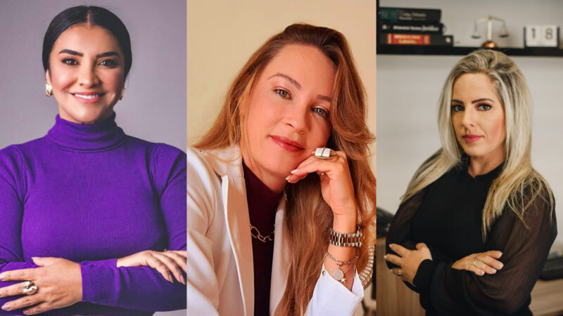 Mírian Queiroz, Edlaine Silva e Gabriela Almeida / Foto: Divulgação