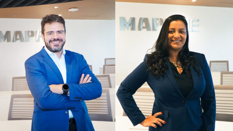 André Caselli, diretor-geral de TI da MAPFRE; Aline Miranda, superintendente de governança e controle de TI da companhia / Foto: Divulgação