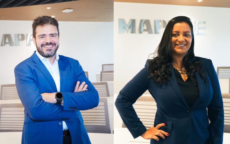 André Caselli, diretor-geral de TI da MAPFRE; Aline Miranda, superintendente de governança e controle de TI da companhia / Foto: Divulgação